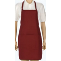 Solid Color Twill Bib Apron w/ 3 Divisional Pocket (30"x27")